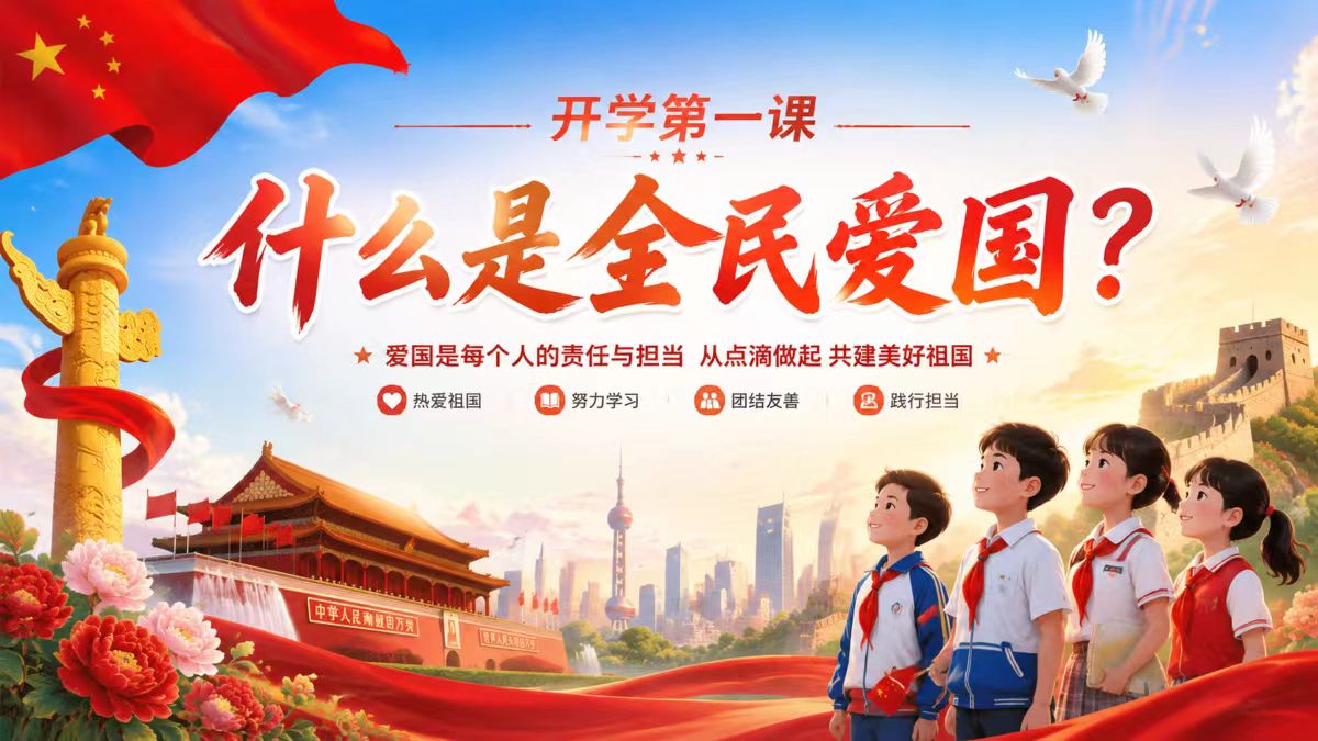 开学第一课——什么是全民爱国？